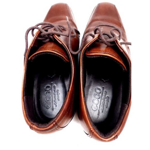 Men`s ECCO Edinburgh Tie Oxford Shoes Leather  Size 41 US 7-7.5 Brown main image 4